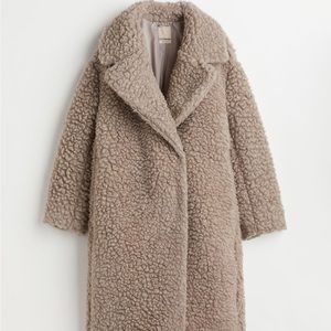H&M Shearling Coat Small